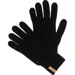 Vlnka Vlněné prstové rukavice Merino černá velikost M