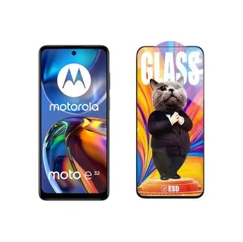 3D Ochranné tvrzené sklo na Motorola Moto E32 - Mr. Cat ESD