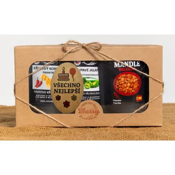 Dárková krabička Křupavý Pikantní MIX 3ks všechno nejlepší (Křupavý Pikantní MIX 3ks všechno nejlepší)