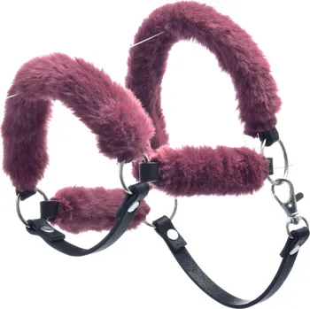 Hobby horsing Ohlávka s beránkem Teddy Maroon Velikost: M