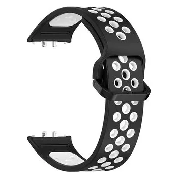 Dvojbarevný řemínek pro Samsung Galaxy Fit 3,Černo-Bílý