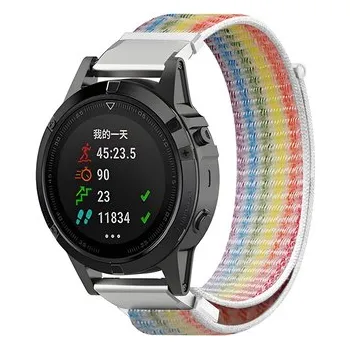 Chytré hodinky Nylonový řemínek 26mm,Duhová