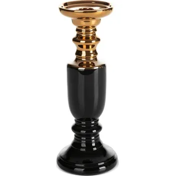 Svícen Svícen ozdobný LARI černý / zlatý (2ks)