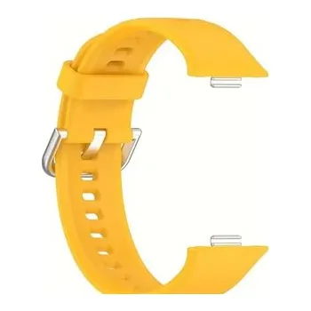 Chytré hodinky Jednobarevný řemínek s přezkou pro Huawei Fit 3,Žlutá