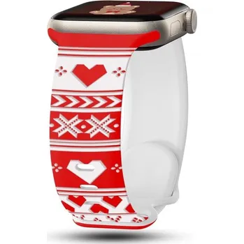 Chytré hodinky Vánoční řemínek pro Apple Watch 42/44/45/49,2