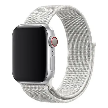 Chytré hodinky Nylonový řemínek pro Apple Watch 38/40/41/42(S10)mm,Bílo-šedý