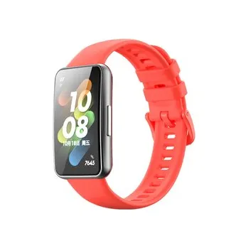 Chytré hodinky Jednobarevný náhradní řemínek pro Huawei Band 7,Červeno-Oranžová,Huawei Band 7