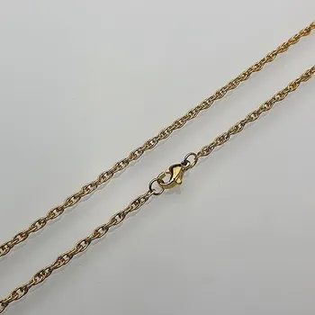 Řetízek Ocelový řetízek zlatý - 49cm