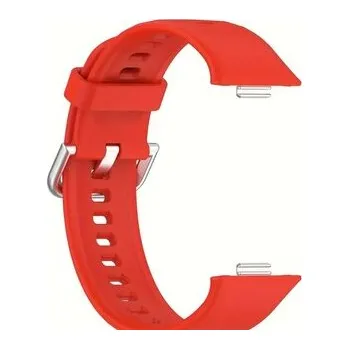 Chytré hodinky Jednobarevný řemínek s přezkou pro Huawei Fit 3,Červená