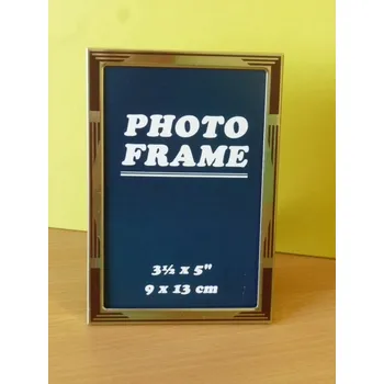 Digitální fotorámeček Rámeček MATY 02, alu 9 x 13 cm, zlatý s potiskem