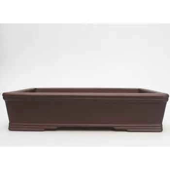 Květináč Miska 25 x 20 x 6 cm barva hnědá