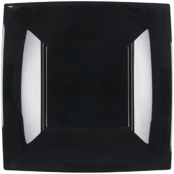 Talíř Plastový talíř LUXUS dezertní 180mm černý