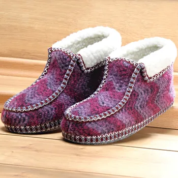 Dámské pantofle Bačkory Lenka bordó 36