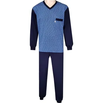 Pánské pyžamo Pánské Pyžamo Dlouhé FOLTÝN PD 378 Velikost: 5XL