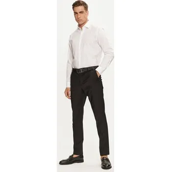 Pánská košile Michael Kors Košile MK0DS01294 Bílá Slim Fit 39