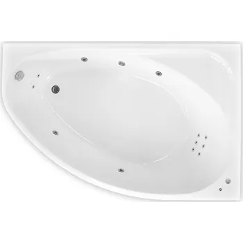 Vana ARTTEC DREAM SURF 170 x 110 cm hydromasážní akrylátová vana PRAVÁ Prodloužená záruka + stěrka na sklo zdarma