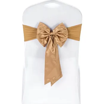 Party dekorace Flexibilní židle luk zlaté barvy