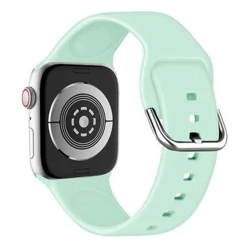 Chytré hodinky Jednobarevný řemínek s přezkou pro Apple Watch 38/40/41/42(S10)mm,Tyrkysová