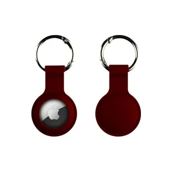 Silikonová klíčenka pro Airtag Vínová