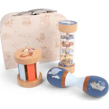 Dřevěná hračka Filibabba Dřevěná sada v kufříku Filibabba My first sensory toys