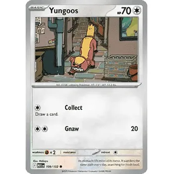 Karetní hra Pokémon MEG 109/132 Yungoos - Mega Evolution Stav: Near Mint, Verze: REVERSE HOLO