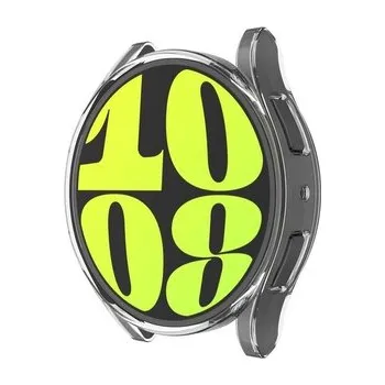 Chytré hodinky Ochranný silikonový kryt pro Samsung Galaxy Watch 6 Classic 43mm,průhledný