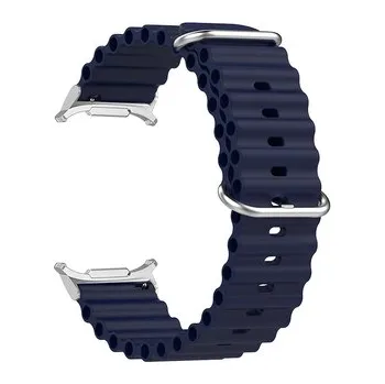 Chytré hodinky Vroubkovaný řemínek pro Samsung Galaxy Watch Ultra,Tmavě modrá