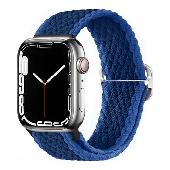 Chytré hodinky Pletený řemínek se sponou pro Apple Watch 42/44/45/46/49mm,Modrý