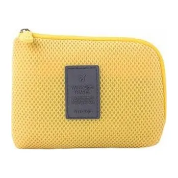 Cestovní úložné látkové pouzdro,Žlutá 15x12cm