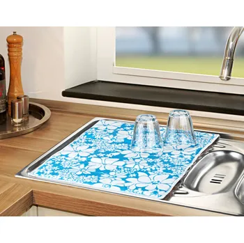 Odkapávač na nádobí Odkapávací podložka Květy 38 x 50 cm