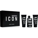 Dsquared2 Icon for Him Set - EDP 100 ml + sprchový gel 100 ml + balzám po holení 100 ml Dárková sada