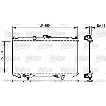 Chladič motoru Chladič, chlazení motoru VALEO 734706