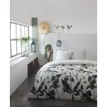 Povlečení GRASS šedá/zelená dvoulůžko 220x200 + 2ks 70x90 cm 220 x 200 cm 70 x 90 cm