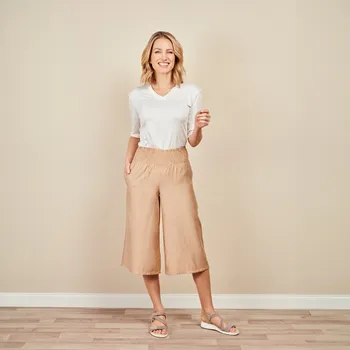 Dámské kalhoty Letní kalhoty Caro béžová XL