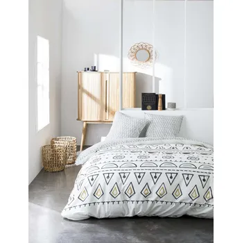 Povlečení Povlečení SYMBOL modrá/černá jednolůžko 140x200 + 70x90 cm 140 x 200 cm 70 x 90 cm