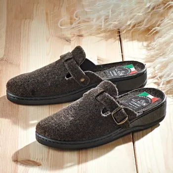 Dámské pantofle 3Pagen Domácí hřejivé pantofle hnědá 40