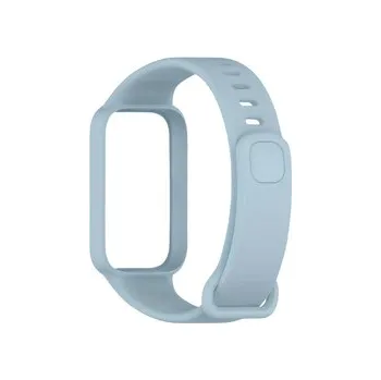 Chytré hodinky Jednobarevný náhradní náramek Mi Band 9 Active / Redmi Band 3,Modro-Šedá