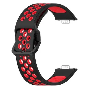 Chytré hodinky Dvojbarevný řemínek pro Huawei Fit 3,Černo-Červený