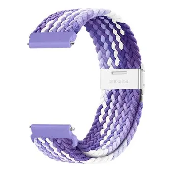 Chytré hodinky Pletený řemínek 20mm,Odstíny fialové