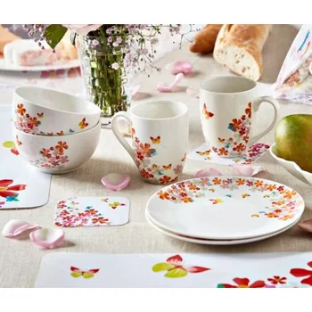 Talíř Snídaňová souprava Motýli 3-dílný