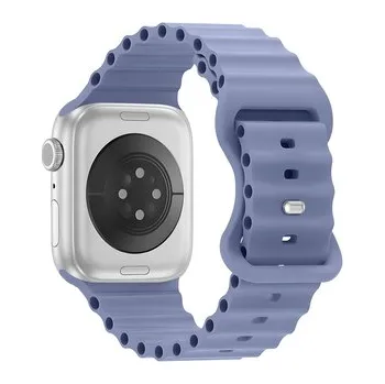 Vroubkovaný řemínek pro Apple Watch 42/44/45/46/49mm,Levandulový