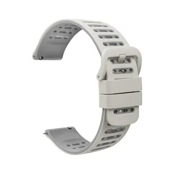 Chytré hodinky Dvojbarevný řemínek s přezkou 22mm,Béžovo-šedý