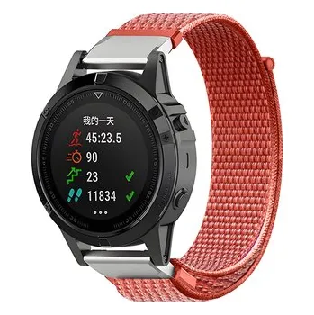 Chytré hodinky Nylonový řemínek 26mm,Broskvová