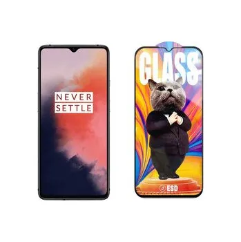 3D Ochranné tvrzené sklo na OnePlus 7T - Mr. Cat ESD