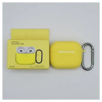 Příslušenství pro sluchátka Jednobarevný obal s karabinou pro AirPods 3,Yellow