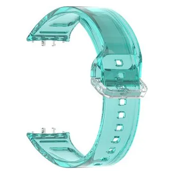 Chytré hodinky Silikonový průhledný řemínek měnící barvu pro Samsung Galaxy Fit 3,Modrý