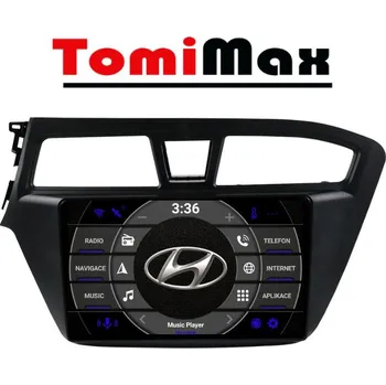 Auto Hi-Fi TomiMax Hyundai i20 Android 14 autorádio s WIFI, GPS, USB, BT HW výbava: 4 Core 2GB+16GB PX HIGH, Velikost obrazovky: Dotyková obrazovka: 9"