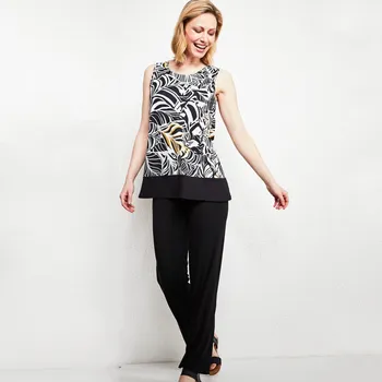 Top černá/bílá S