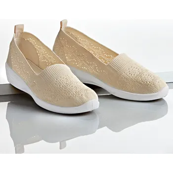 Dámské pantofle Textilní obuv Josy béžová 39