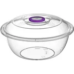 Mísa s víkem transparentní 52x52x25,5 cm, 23 l